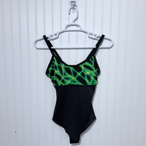 Missy Green and Black Women's Swimsuit Size L -12/14 - Picture 13 of 13